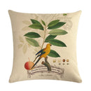 Axyaa Parrot Leaf Fruit Linen Pillow Cover 45*45cm