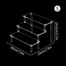 Clear Acrylic Makeup Organizer Rack by Axyaa - Cosmetic Storage Stand for Eyeshadow, Lipstick, Powder