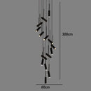 Axyaa Staircase Chandeliers Hanging Light Modern LED Pendant Lamps Indoor Living Room Lighting
