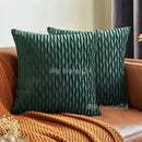Axyaa Soft Solid Color Cushion Cover Set Luxury Home Decor Sofa Seat Pillow Case