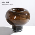 Axyaa Glass High Footed Vase for Artistic Flower Arrangements