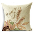 Axyaa Fall Pumpkin Sunflowers Linen Throw Pillowcase - Office, Bedroom Decor