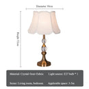 Axyaa Crystal Table Lamp & Floor Light Set for Elegant Living Room & Bedroom Decor