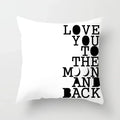 Axyaa Geometric Heart Piano Girl Throw Pillow Case Set for Home Decor
