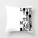 Axyaa Geometric Heart Piano Girl Throw Pillow Case Set for Home Decor