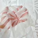 Axyaa White Jacquard Tulle Sheer Curtain for Living Room