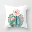 Tropical Cactus Summer Plants Pattern Cushion Cover for Axyaa Home Decor