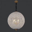 Axyaa Crystal LED Chandelier - Elegant Round Design for Home Lighting Fixtures