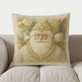 Axyaa Festive Deer & Ornaments Cushion Cover - Sofa, Bedroom, Car Pillow Cover