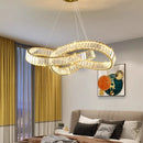 Axyaa Crystal Chandelier: Modern Home Décor Pendant Lights for Living & Dining Room