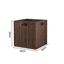 Axyaa Wicker Storage Basket for Picnics, Toys, and Clothes