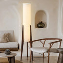 Axyaa Solid Wood LED Floor Lamp for Room Decor and Lighting