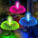 Axyaa Solar Jellyfish Light Decoration: Outdoor Waterproof Fiber Optic Pathway Lawn Patio Decor