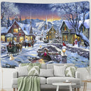 Axyaa Moose Wood Snow Tapestry Wall Hanging 200x150cm