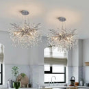 Axyaa Gold Branch Crystal Chandelier Light - Rectangular Ceiling Chandelier