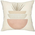 Geometric Leaf Pattern Pillow Cover for Bohemian Home Decor - Axyaa