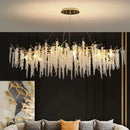 Axyaa Luxury Crystal Chandelier for Elegant Living Spaces