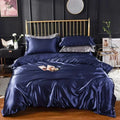 Axyaa Silky Satin Queen Duvet Cover Set - Luxury King Size Bedding