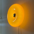 Axya Orange Glass Wall Lamp: Indoor Dimmable LED for Living Room, Bedroom, Study Room