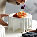 Axyaa White Plate Set - Elegant Kitchen Tableware for Creative Dining