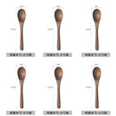 Axyaa Long Handle Wooden Soup Spoon Set of 6