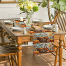 Watercolor Maple Leaf Table Runner by Axyaa - Kitchen & Dining Decor, Washable & Elegant