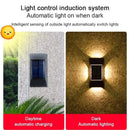 Axyaa Solar Wall Lamp: Four-Sided Glowing Outdoor Light for Villa Fence & Courtyard