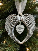 Axyaa Angel Wing Photo Holder Ornament for Christmas Tree