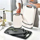 Axyaa Wheat Straw Marble Cutting Board Set - Multifunctional & Hanging Feature
