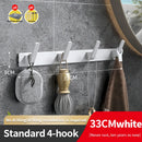 Axyaa Over-the-Door Hooks Storage Shelf - Bathroom Kitchen Wall Hanger Organizer