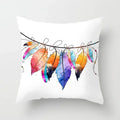 Axyaa Feather Dreamcatcher Print Cushion Cover for Elegant Sofa Decoration