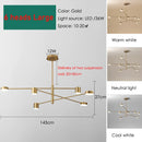 Axyaa Rotatable LED Chandelier in Gold/Black Finish for Home Decor