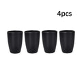 Axyaa 16pc Black PP Cutlery & Plate Set for Outdoor Camping and Parties