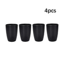 Axyaa 16pc Black PP Cutlery & Plate Set for Outdoor Camping and Parties