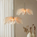 Axyaa French Cream Fabric Ceiling Pendant Light Chandelier
