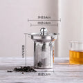 Axyaa Stainless Steel Tea Infuser - High-Quality Tea Strainer with Cover
