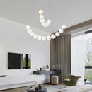 Axyaa Modern Copper Bar Table Lamp LED Pendant Chandelier