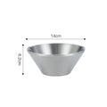 Axyaa Double Layer V-Shaped Stainless Steel Salad Bowl Soup Bowls