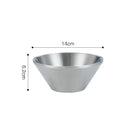 Axyaa Double Layer V-Shaped Stainless Steel Salad Bowl Soup Bowls