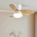 Axyaa Nordic Ceiling Fan LED Lights Remote Control Modern Home Bedroom Lighting