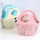 Axyaa Mesh Handheld Bath Storage Basket for Laundry and Bathroom