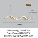 Axyaa Nordic LED Chandelier for Living Dining Room and Bar Counter Lighting