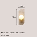 Axyaa Stone Wall Lamp Sconce - Foyer, Dining Room, Bedroom Lighting Fixtures
