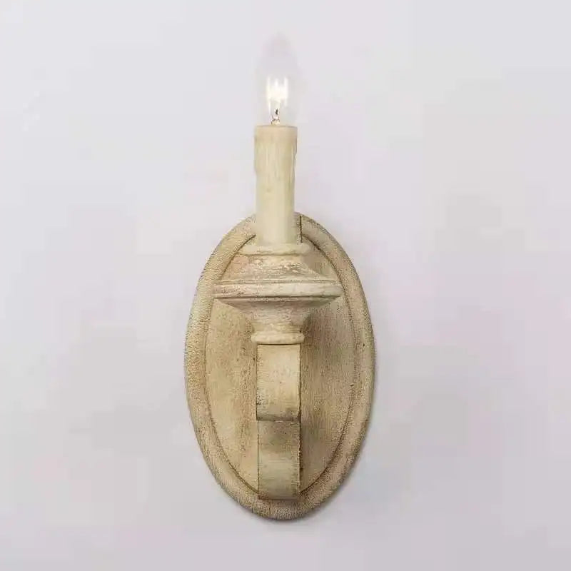Axyaa Retro Wood Wall Lamp for Living Room Bedroom Staircase Dining Hall