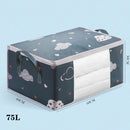 Axyaa Foldable Non-Woven Clothes Storage Box Organizer - Portable Quilt Container Bag