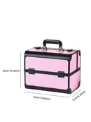 Axyaa Portable Aluminum Makeup Train Case Organizer