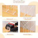 Axyaa 4-Tier Acrylic Organizer for Purses Handbags Books Stand - MultiPurpose Desktop Storage