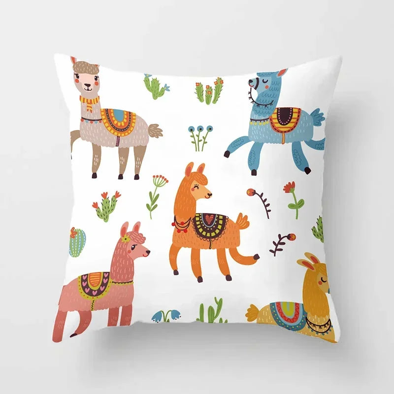 Axyaa Decorative Cushions Pillowcase - Soft Polyester Throw Pillow Cover for Sofa Décor