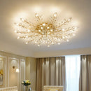 Axyaa Crystal Ceiling Chandelier for Modern Living Spaces
