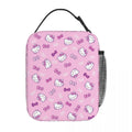 Axyaa Kuromi Insulated Lunch Bag: Cute Portable Thermal Cooler for Picnic and Food